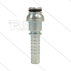 Persnippel - staal - 1/2&quot; - met korte bolle kop en O-ring t.b.v. M22x1,5 wartel 221562