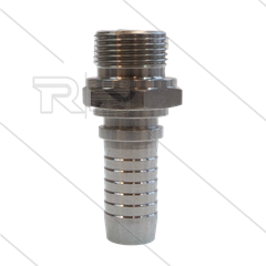 Persnippel - RVS - 3/4&quot; - 3/4&quot; buitendraad - SW32