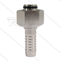 Persnippel - RVS - 3/8&quot; - M22x1,5 (15L) DKOL - met O-ring - SW27