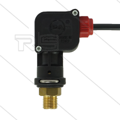 PR5 - Drukschakelaar - micro - 1/4&quot; bu - inschakeldruk 25 Bar - max 250 Bar - (rode markering)