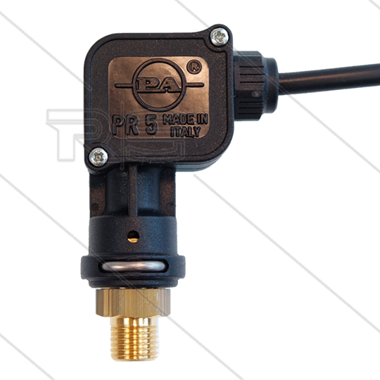 PR5 - Drukschakelaar - micro - 1/4&quot; bu - inschakeldruk 40 Bar - max 250 Bar - (zwarte markering)