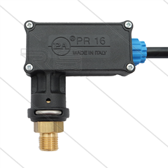 PR16 - Drukschakelaar - 1/4" bu - inschakeldruk 15 Bar - max 350 Bar - (blauwe markering)