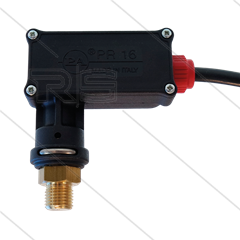 PR16 - Drukschakelaar - 1/4&quot; bu - inschakeldruk 25 Bar - max 250 Bar - (rode markering)