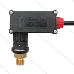 PR16 - Drukschakelaar - 1/4" bu - inschakeldruk 25 Bar - max 350 Bar - (rode markering)