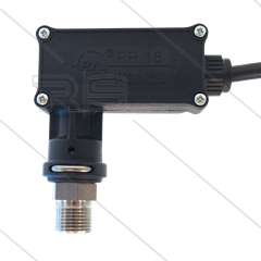 PR16 - Drukschakelaar - RVS - 3/8&quot; bu - inschakeldruk 40 Bar - max 250 Bar - (zwarte markering)