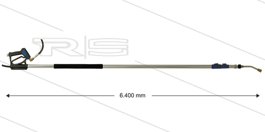 Telescooplans TL28 - 6,4 mtr - 250 Bar - 2,5 tot 6,4 meter - Aluminium - 3/8&quot; bi x 1/4&quot; bi