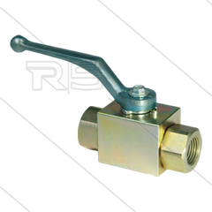 Kogelkraan 1/2&quot; - staal verzinkt - 500 Bar - 2 x 1/2&quot; bi