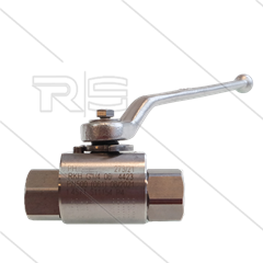 Kogelkraan 1/4&quot; - RVS316 - 500 Bar - 2 x 1/4&quot; bi