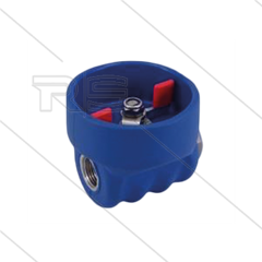 Kogelkraan 1/2&quot; - beschermd - RVS304 - 60 Bar - max 95°C - 2 x 1/2&quot; bi