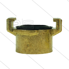 Snelkoppeling - messing - Geka - 1&quot; bi