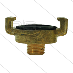 Snelkoppeling - messing - Geka - 3/8&quot; bu