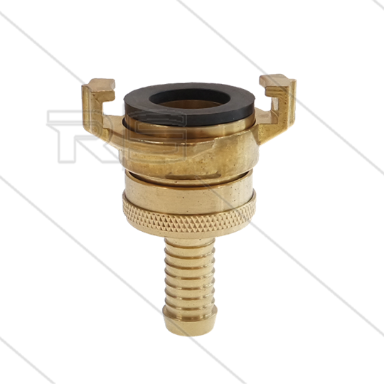 Druk-/zuigkoppeling - messing - Geka - Ø13mm - 1/2&quot; pilaar