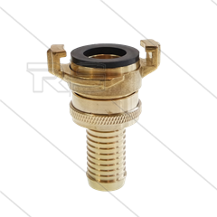 Druk-/zuigkoppeling - messing - Geka - Ø19mm - 3/4&quot; pilaar