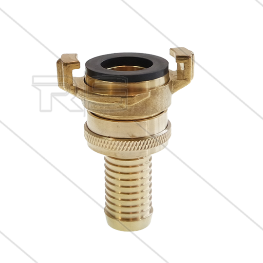 Druk-/zuigkoppeling - messing - Geka - Ø19mm - 3/4&quot; pilaar