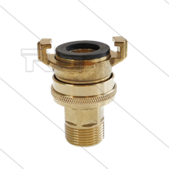 Druk-/zuigkoppeling - messing - Geka - 3/4&quot; bu