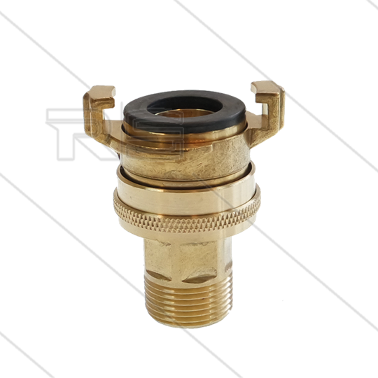 Druk-/zuigkoppeling - messing - Geka - 3/4&quot; bu