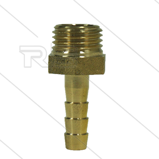 Slangpilaar - messing - Ø6mm - 1/4&quot; bu