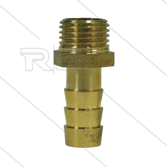 Slangpilaar - messing - Ø10mm - 1/4&quot; bu