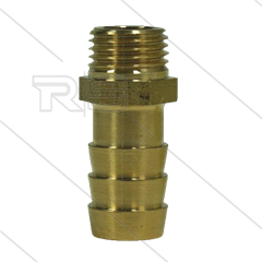 Slangpilaar - messing - Ø13mm - 1/4&quot; bu