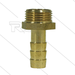 Slangpilaar - messing - Ø10mm - 3/8&quot; bu