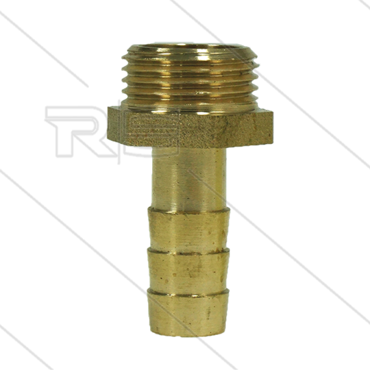 Slangpilaar - messing - Ø10mm - 3/8&quot; bu