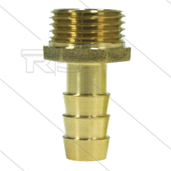 Slangpilaar - messing - Ø13mm - 1/2&quot; bu