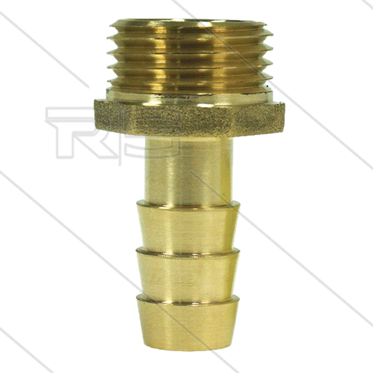 Slangpilaar - messing - Ø13mm - 1/2&quot; bu