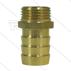 Slangpilaar - messing - Ø16mm - 1/2&quot; bu