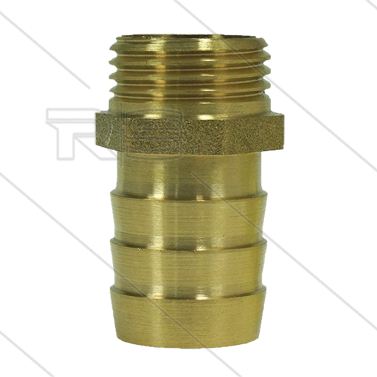 Slangpilaar - messing - Ø16mm - 1/2&quot; bu