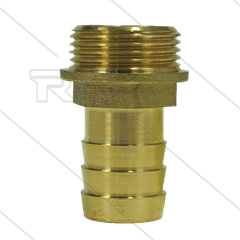 Slangpilaar - messing - Ø20mm - 3/4&quot; bu