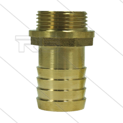 Slangpilaar - messing - Ø25mm - 3/4&quot; bu