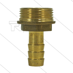 Slangpilaar - messing - Ø13mm - 3/4&quot; bu