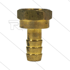 Slangpilaar - messing - Ø10mm - 3/8&quot; bi