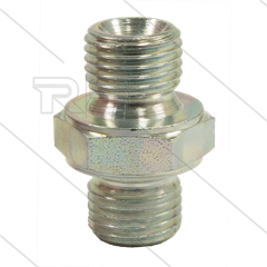 Dubbele nippel - staal - 2 x 1/4&quot; bu - BSP
