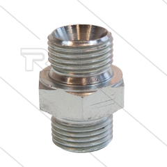 Dubbele nippel - staal - 2 x 1/2&quot; bu - BSP
