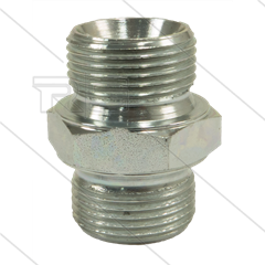 Verloopnippel - staal - 1/4&quot; bu x 1/2&quot; bu - BSP