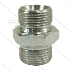 Verloopnippel - staal - 3/8&quot; bu x 1/2&quot; bu - BSP
