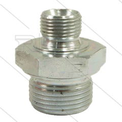 Verloopnippel - staal - 3/8&quot; bu x 3/4&quot; bu - BSP