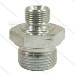 Verloopnippel - staal - 1/2&quot; bu x 3/4&quot; bu - BSP