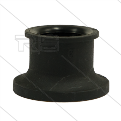 Knikbescherming 1/4&quot; - zwart - korte uitvoering voor pistoolnippel