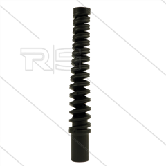 Knikbescherming spiraal - 1/4&quot; - zwart - passend op 1/4&quot; en Titan-slide slang