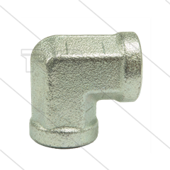 Knie - staal - 2 x 3/8&quot; bi - BSP