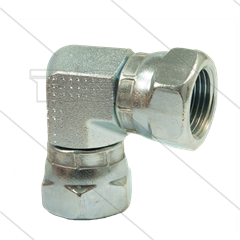 Knie - staal - 2 x 3/8&quot; wartel - BSP