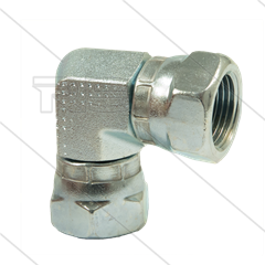 Knie - staal - 2 x 1/4&quot; wartel - BSP