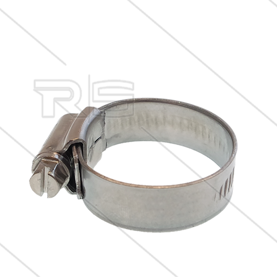 Slangklem - RVS - met wormschroef - 12mm breed - Ø32 tot 50mm