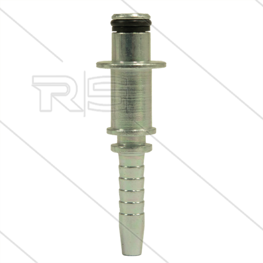 Persnippel - staal - 1/4&quot; - DN06 - Ø10mm pistoolaansluiting met Ø15,5mm sluitplaat