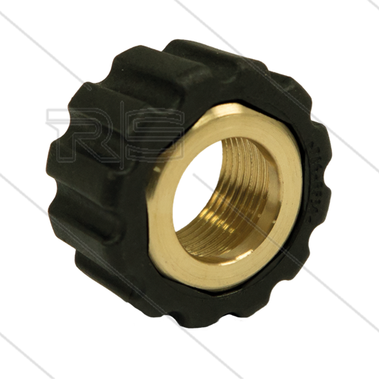 Wartelmoer Zwart - M22x1,5 - messing schroefdraad - t.b.v. perspilaar