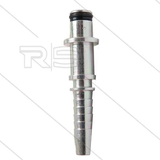 Persnippel - staal - 5/16&quot; - DN08 - Ø10mm pistoolaansluiting met Ø15,5mm sluitplaat
