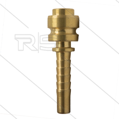 Persnippel - messing - 1/4&quot; - nippel&quot; X-TRA&quot; Ø14,2mm passend op Alto
