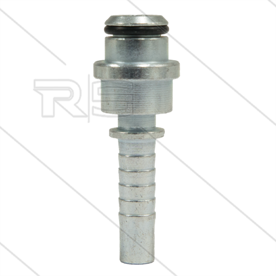 Persnippel - staal - 5/16&quot; - vlak - met O-ring - t.b.v. M22x1,5 wartel